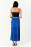 Blue Shirred Waist Crinkle Maxi Skirt - Select Fashion