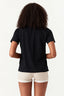 Black 3D Bow Front Tee