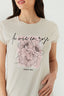 Neutral La Vie En Rose Extreme Oversized Tee