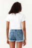 Optic White Berry Lattice Front Tee