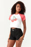 Multi Bisous Cherry Raglan Tee