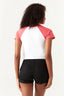 Multi Bisous Cherry Raglan Tee
