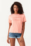Spring Peach Champs Elysée Embroidered Tee