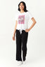 Optic White Good Things Tie Front Tee - Select Fashion