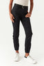 Black Front Pocket Denim Cargo Trousers