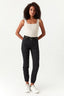 Black Front Pocket Denim Cargo Trousers