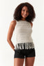 Stone Crochet Fringe Top