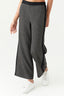 Black Panel Detail Pull On Trouser - Select Fashion