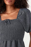 Blue Chambray Puff Sleeve Tea Dress