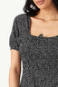 Mono Disty Puff Sleeve Dress - Select Fashion