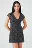 Mono V Neck Disty Dress