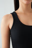Black Textured Rib Bodycon Dress
