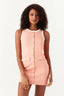 Apricot Pocket Detail Rib Mini Bodycon Dress