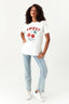 Ivory Sweet Cherry Oversized Tee