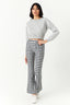 Mono Gingham Flares - Select Fashion