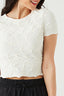 IVORY WEB JACQUARD TEE