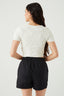 IVORY WEB JACQUARD TEE