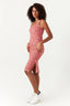 Red Printed Jersey Bodycon Dress