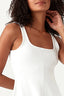 White Plain Scuba Dress