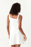 White Plain Scuba Dress