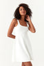 White Plain Scuba Dress