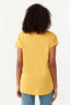 Mustard Leopard Heart Slub Tee