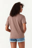 Tan Basic Oversized Tee