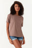 Tan Basic Oversized Tee