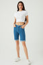 Mid Wash Boyfriend Denim Short