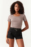 Black Belted Cargo Short