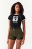 Khaki Belted Cargo Short