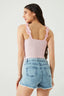 Acid Wash Denim High Waisted Trashed Short