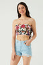 Bleach Wash Denim High Waisted Trashed Short