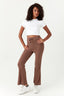 Tan Brushed Flares