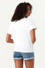 Optic White Love Stud Tie Front Tee