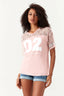 Nude Pink Lace Sporty Tee