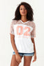 Optic White Lace Sporty Tee