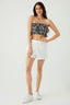 Mono Zebra Shirred Bandeau