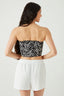 Mono Zebra Shirred Bandeau