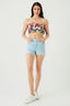 Multi Floral Camo Shirred Bandeau