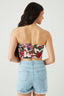Multi Floral Camo Shirred Bandeau
