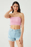 Multi Checkerboard Shirred Bandeau
