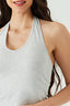 Grey Marl Basic Halter Neck Top