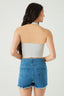 Grey Marl Basic Halter Neck Top