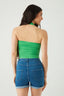Green Basic Halter Neck Top