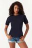 Navy Basic Oversized Tee