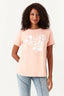 Spring Peach Flower Heart Front Tee