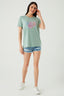 Sage Dreams Happen Flower Tee