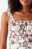 Multi Flower Butterfly Milkmaid Top