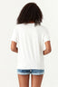 Ivory Blue Flower Foil Tee